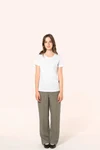 Supima® Damen-T-Shirt mit Rundhals ausschnitt und kurzen Ärmeln