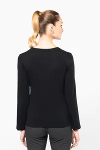 Ladies' crew neck long-sleeved Supima® t-shirt