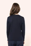 Supima® Damen-T-Shirt mit Rundhalsausschnitt und langen Ärmeln