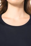 Supima® Damen-T-Shirt mit Rundhalsausschnitt und langen Ärmeln