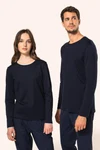 Supima® Damen-T-Shirt mit Rundhalsausschnitt und langen Ärmeln