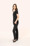 Supima® Damen-T-Shirt mit V-Ausschnitt und kurzen Ärmeln