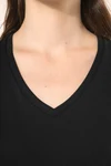Supima® Damen-T-Shirt mit V-Ausschnitt und kurzen Ärmeln