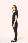 Supima® Damen-T-Shirt mit V-Ausschnitt und kurzen Ärmeln
