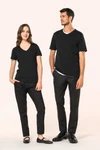 Supima® Damen-T-Shirt mit V-Ausschnitt und kurzen Ärmeln