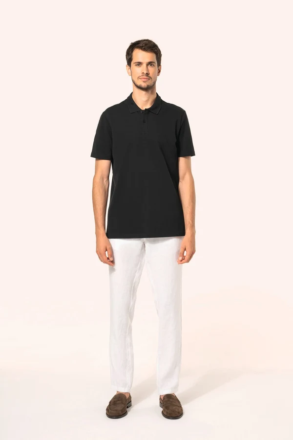 Supima® Herren-Polohemd mit kurzen Ärmeln
