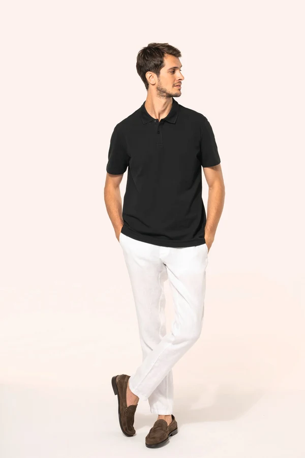 Supima® Herren-Polohemd mit kurzen Ärmeln