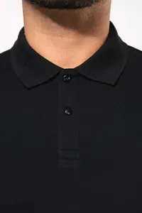 Men's long-sleeved Supima® polo shirt