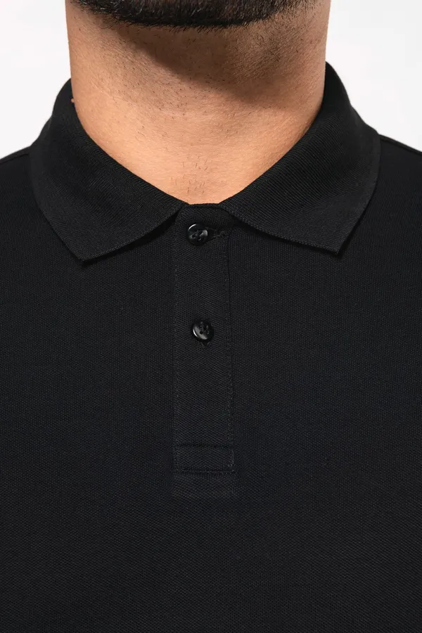 Men's long-sleeved Supima® polo shirt