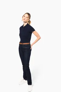 Ladies' short-sleeved Supima® polo shirt
