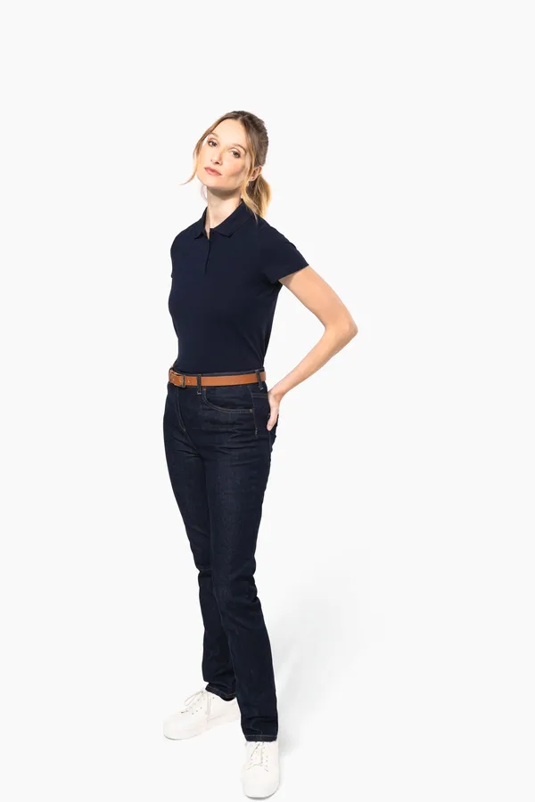 Ladies' short-sleeved Supima® polo shirt