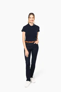 Ladies' short-sleeved Supima® polo shirt