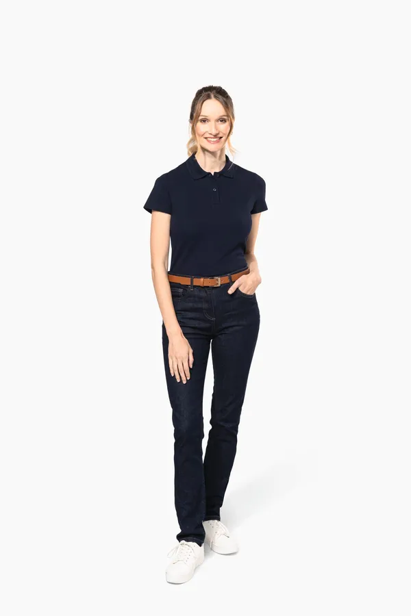 Ladies' short-sleeved Supima® polo shirt