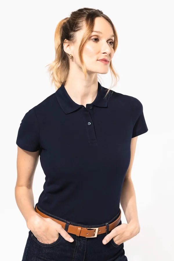 Ladies' short-sleeved Supima® polo shirt