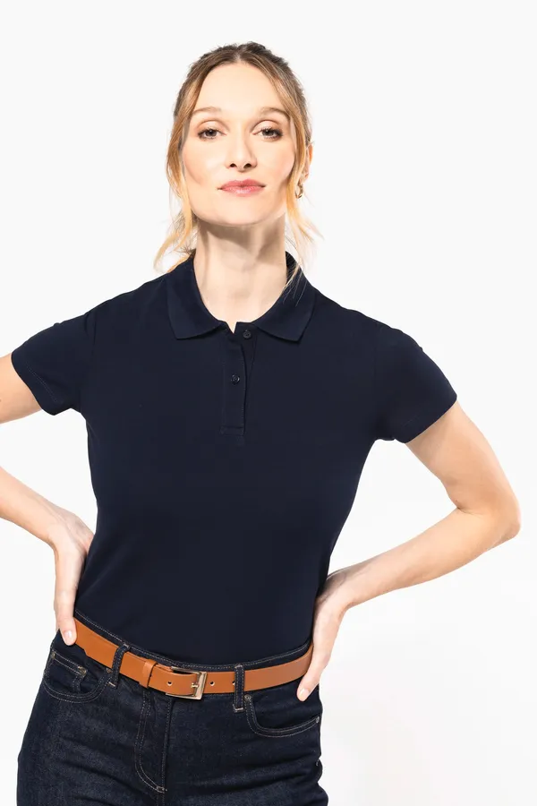 Ladies' short-sleeved Supima® polo shirt