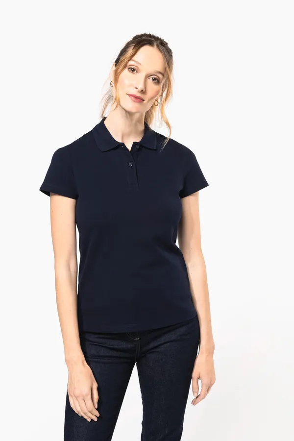 Ladies' short-sleeved Supima® polo shirt