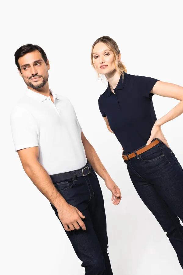 Ladies' short-sleeved Supima® polo shirt