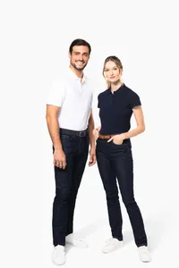 Ladies' short-sleeved Supima® polo shirt