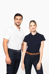 Ladies' short-sleeved Supima® polo shirt