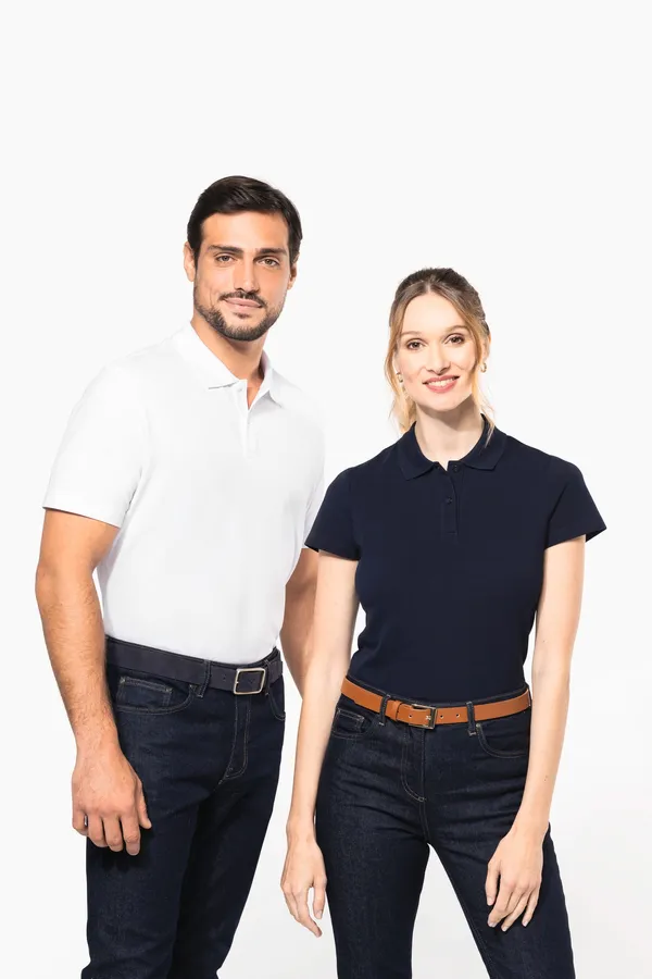 Ladies' short-sleeved Supima® polo shirt