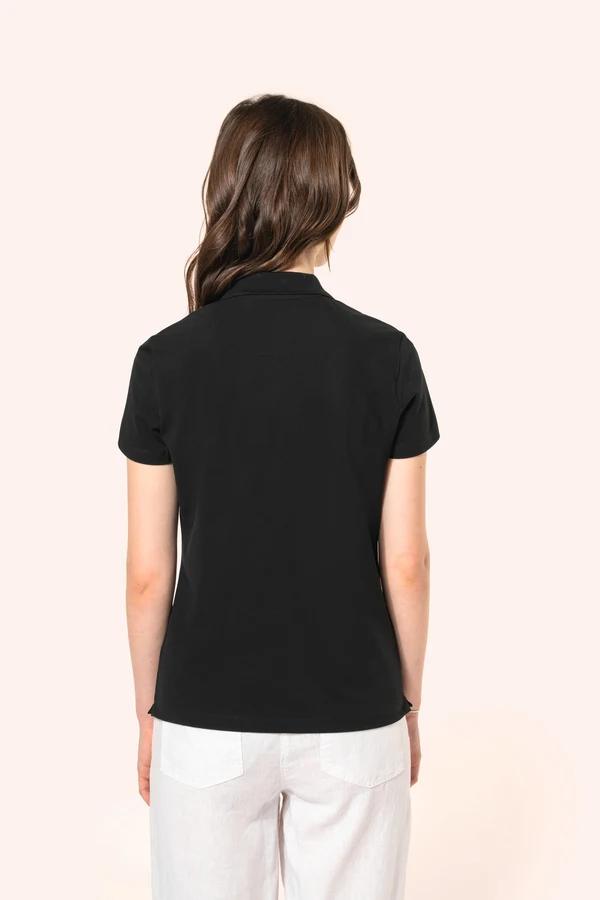 Supima® Damen-Polohemd mit kurzen Ärmeln