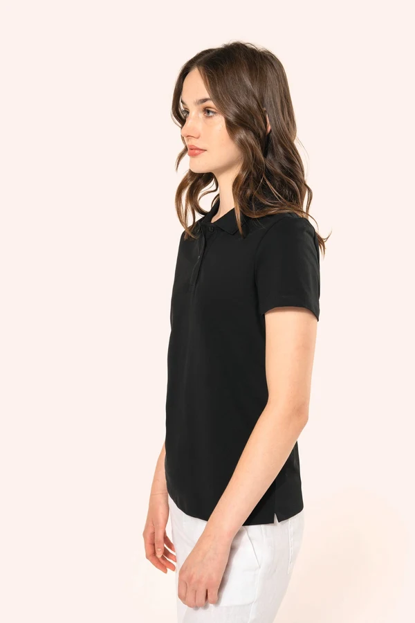 Supima® Damen-Polohemd mit kurzen Ärmeln
