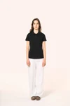 Supima® Damen-Polohemd mit kurzen Ärmeln