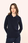 Supima® Damen-Polohemd mit langen Ärmeln