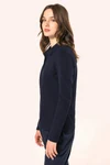 Supima® Damen-Polohemd mit langen Ärmeln
