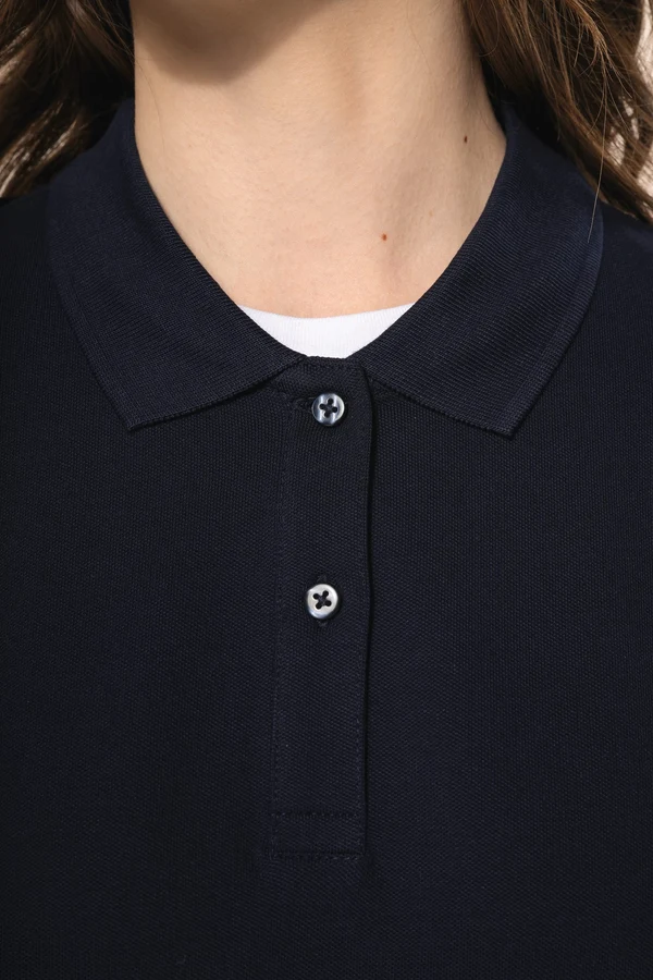Supima® Damen-Polohemd mit langen Ärmeln