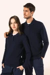 Supima® Damen-Polohemd mit langen Ärmeln