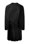 Wasserfestes Hauskleid mit langen Ärmeln Black