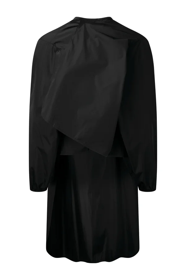 Wasserfestes Hauskleid mit langen Ärmeln Black