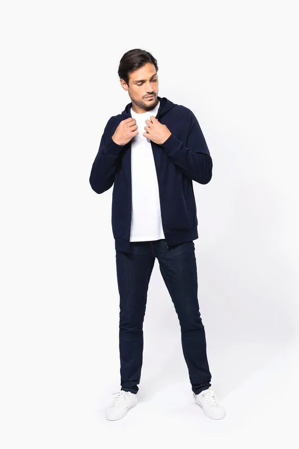 Men's zipped hoodie