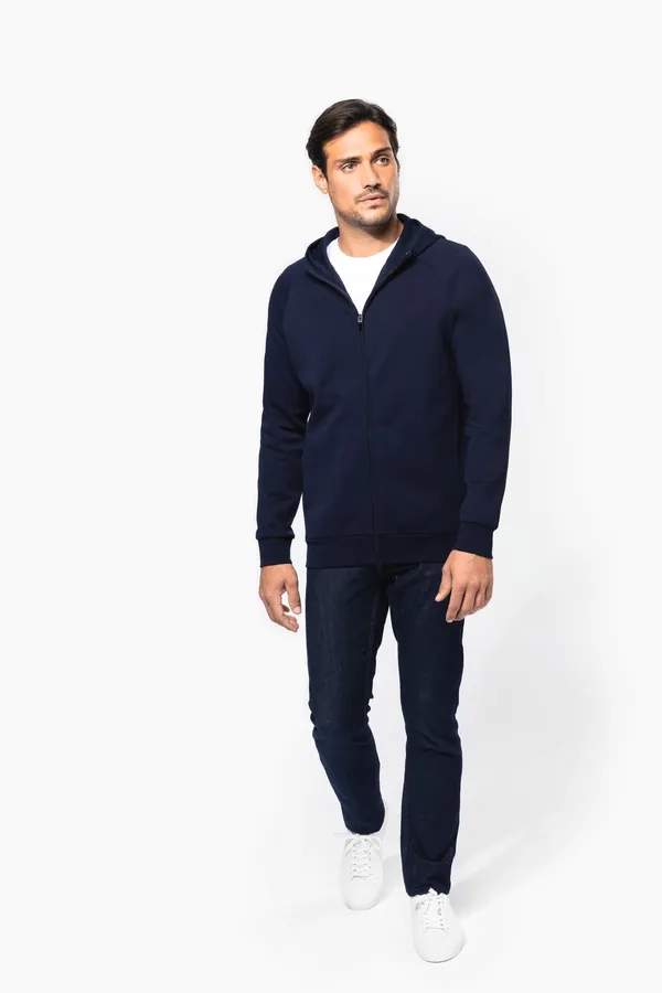 Men's zipped hoodie