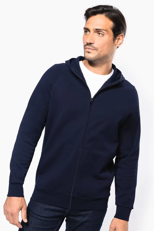 Men's zipped hoodie