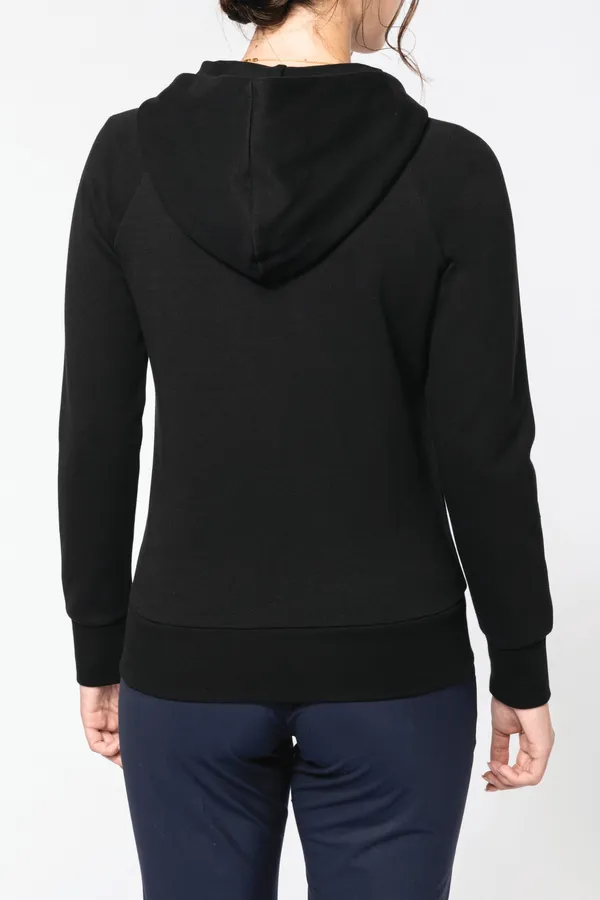 Ladies' zipped hoodie