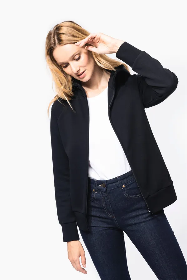 Ladies' zipped hoodie