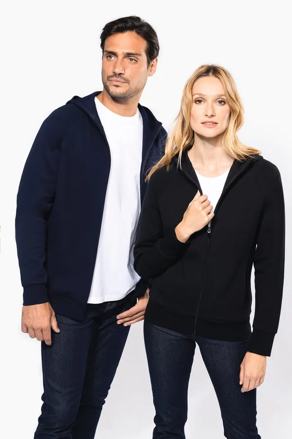 Ladies' zipped hoodie