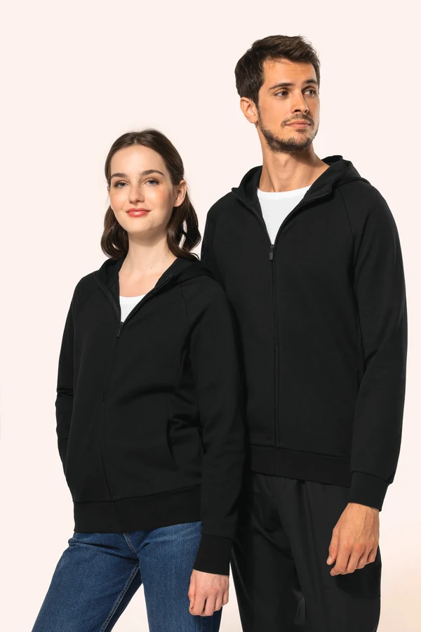Damenjacke mit Reißverschluss und Kapuze