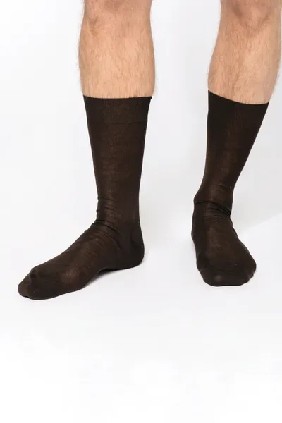 Herrensocken aus Baumwolljersey mit Fil d'Écosse-Baumwolle