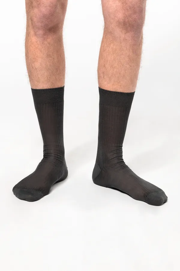 4 x 2 Fil d'Écosse Herrensocken aus Baumwollripp