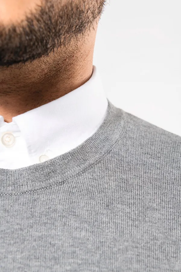 Men’s crew neck Supima® jumper