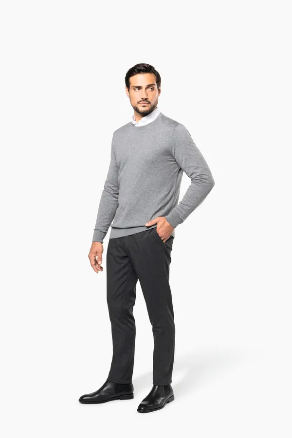 Men’s crew neck Supima® jumper