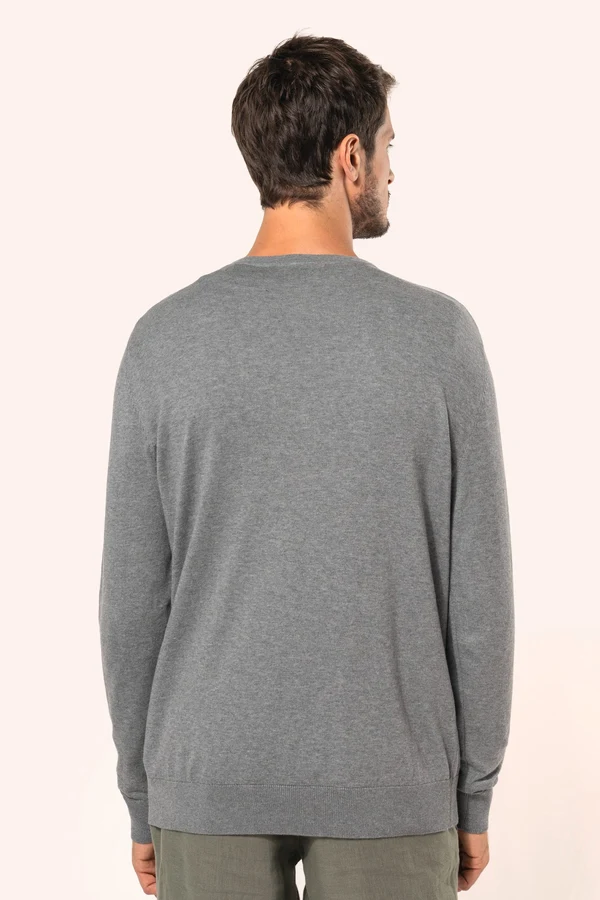 Supima®-Herrenpullover mit Rundhalsausschnitt