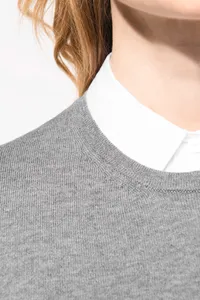 Ladies' crew neck Supima® jumper