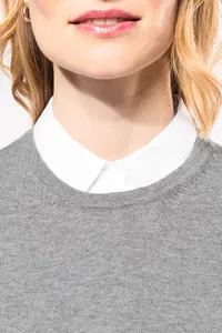 Ladies' crew neck Supima® jumper