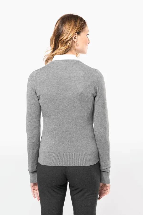 Ladies' crew neck Supima® jumper