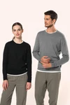 Supima®-Damenpullover mit Rundhalsausschnitt