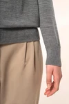 Merino-Damenpullover mit V-Ausschnitt